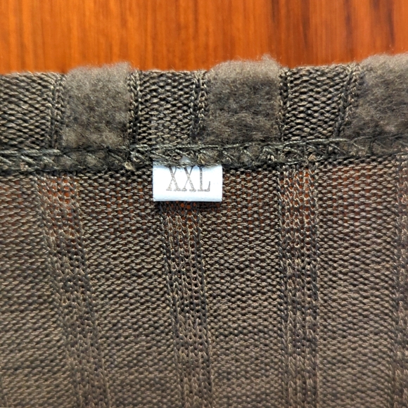 Women's Olive Green Cardigan SZ XXL - Picture 3 of 4